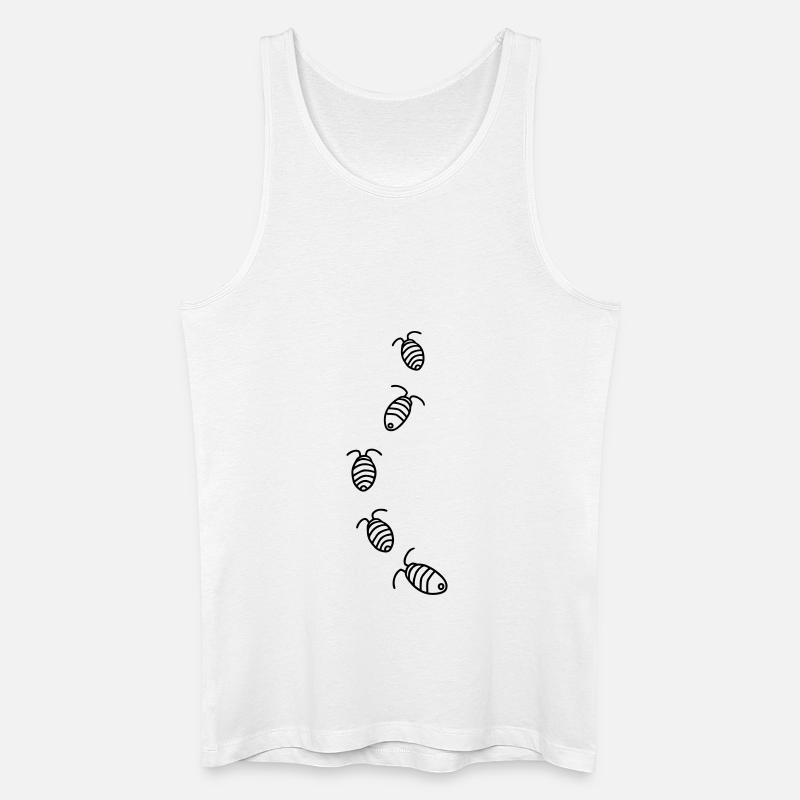 5 Kellerasseln - Männer Bio Tank Top - Weiß