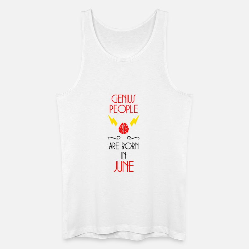 Dschinn, geboren im Juni – Geburtsgeschenk - Männer Bio Tank Top - Weiß