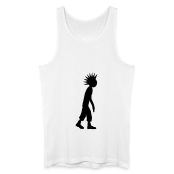 Der kleine Punker - Männer Bio Tank Top - Weiß - Vorne
