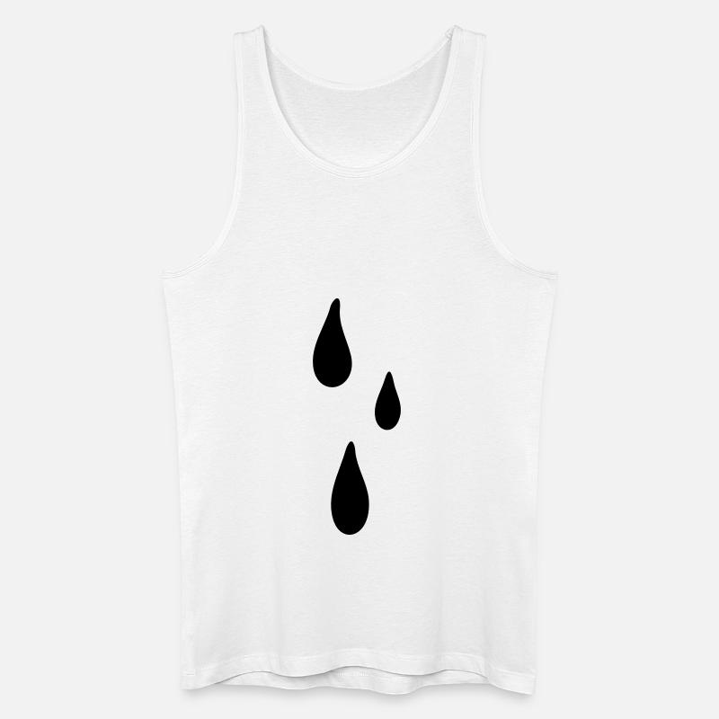 tears - Männer Bio Tank Top - Weiß