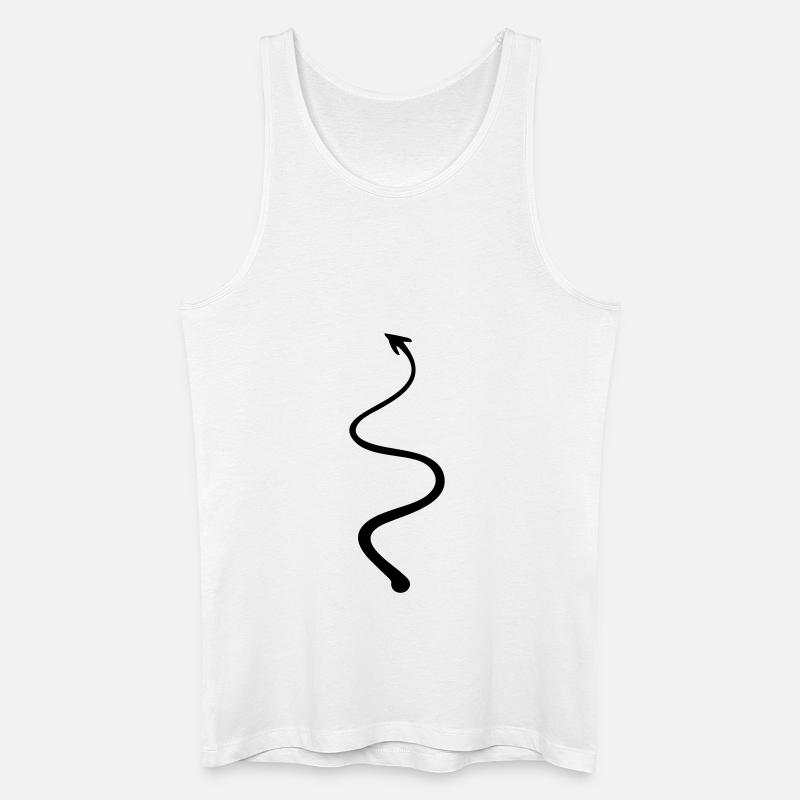 Teufelsschwanz - devil tail - Männer Bio Tank Top - Weiß