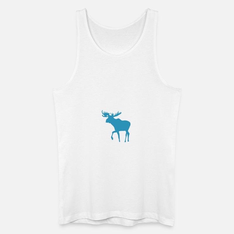 Moose - Men’s Organic Tank Top - white