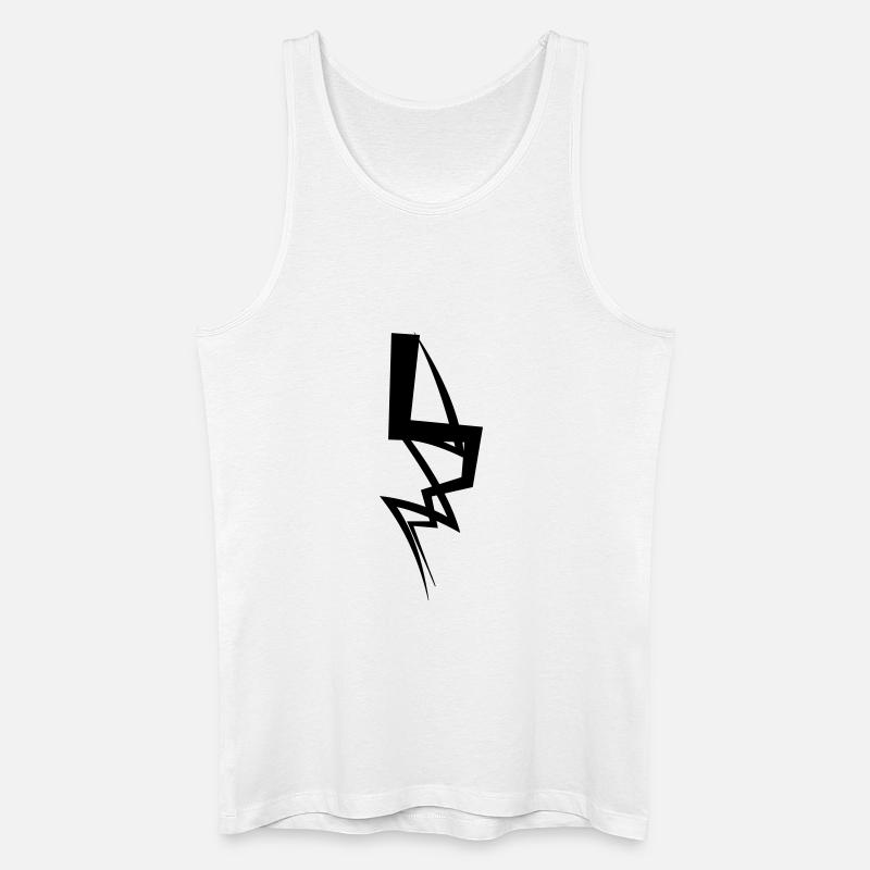 Blitz - Männer Bio Tank Top - Weiß