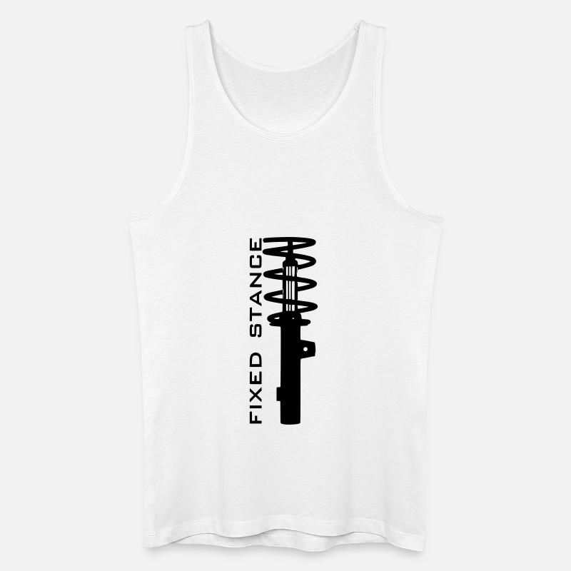 FIXED STANCE - Männer Bio Tank Top - Weiß