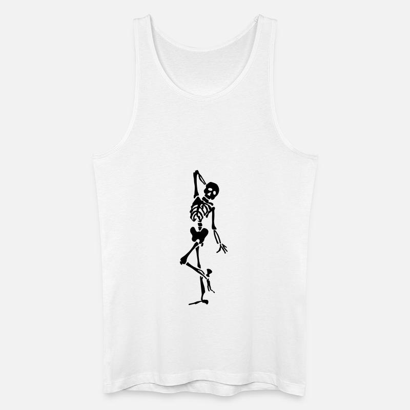 Modell - Männer Bio Tank Top - Weiß