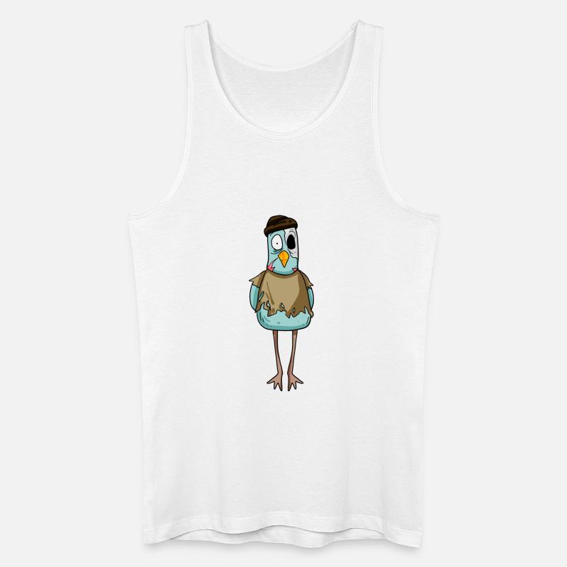 Zombie Möwe - Männer Bio Tank Top - Weiß