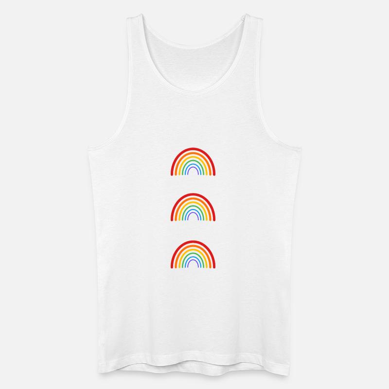 LGBT Rainbow - Männer Bio Tank Top - Weiß