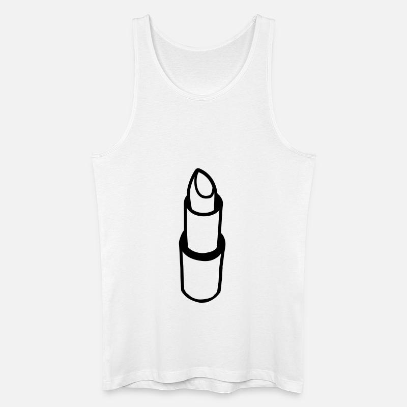 lipstick design - Männer Bio Tank Top - Weiß