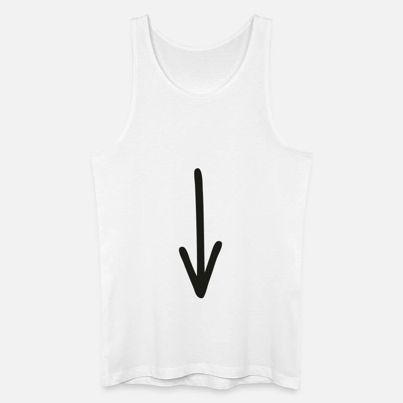 pfeil - Männer Bio Tank Top - Weiß