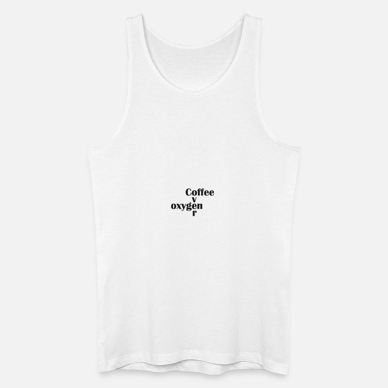Kaffee über Sauerstoff - Männer Bio Tank Top - Weiß