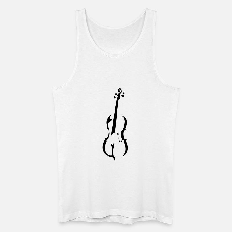Cello - Männer Bio Tank Top - Weiß