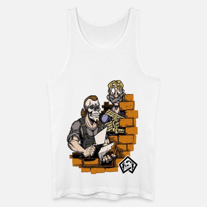 Bricklayer, master mason, craftsman, construction technician - Men’s Organic Tank Top - white