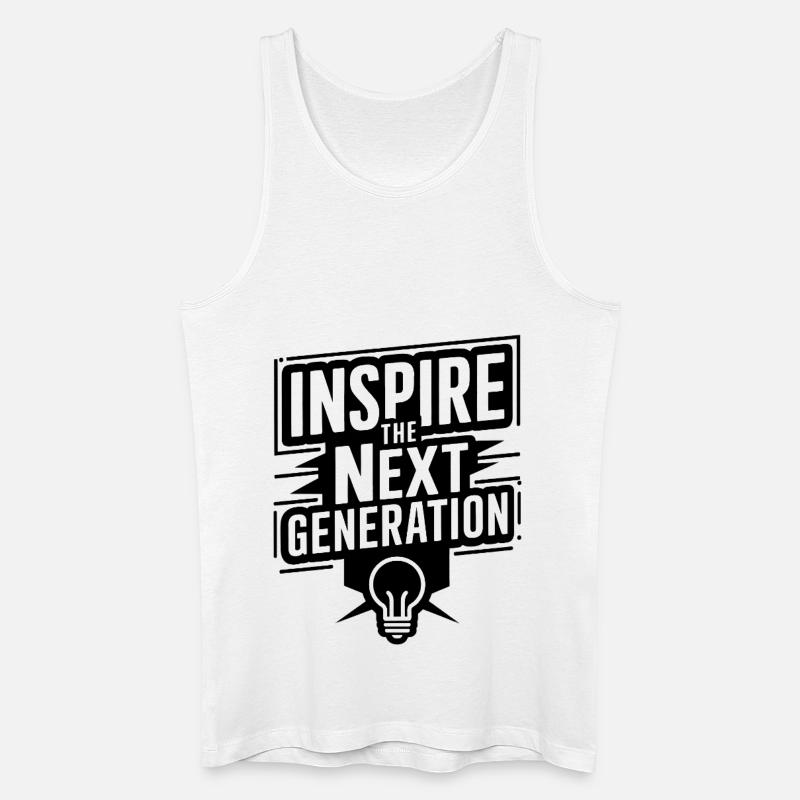 Inspire the Next Generation - Männer Bio Tank Top - Weiß