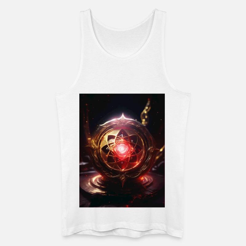 Wurzelchakra – Muladhara: Feuer der Erde - Männer Bio Tank Top - Weiß