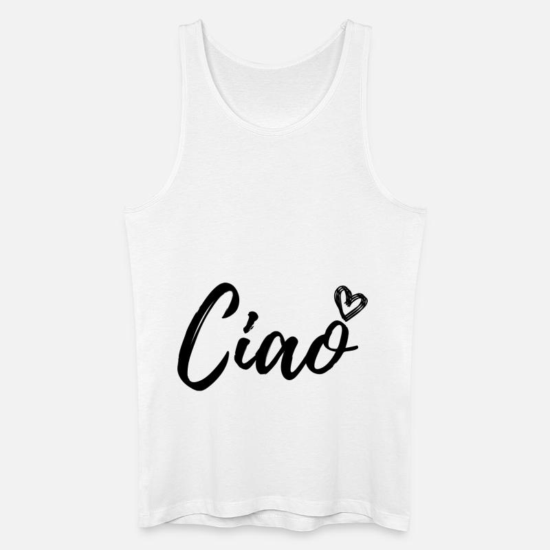 Ciao - Männer Bio Tank Top - Weiß