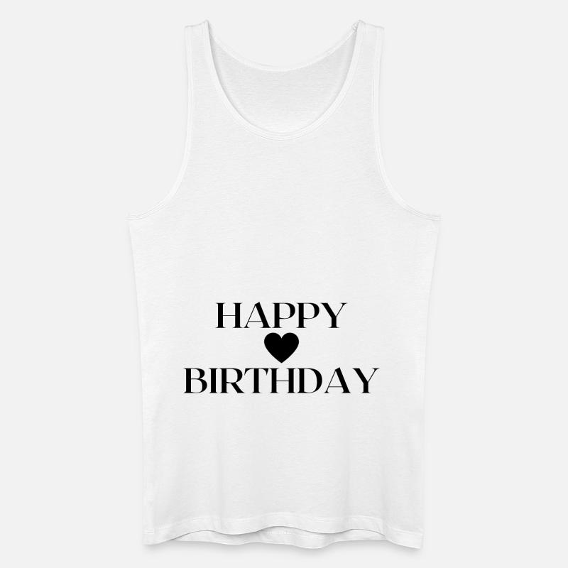 Joyeux anniversaire Idée cadeau - Débardeur bio Homme - blanc