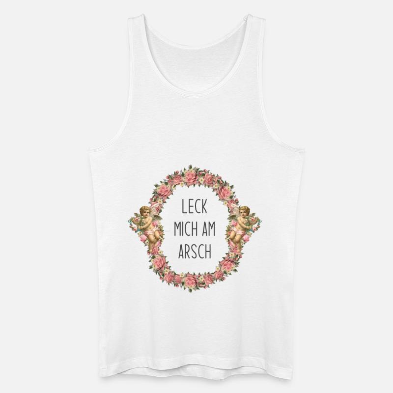 Leck mich am Arsch - Männer Bio Tank Top - Weiß