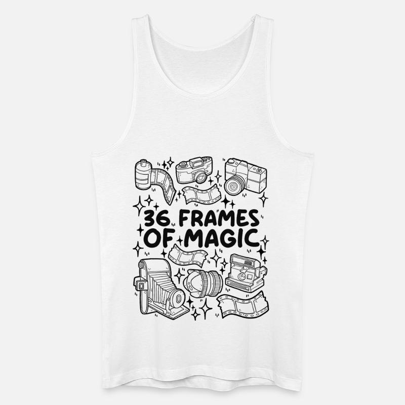 36 Frames of Magic – Analogliebe - Männer Bio Tank Top - Weiß