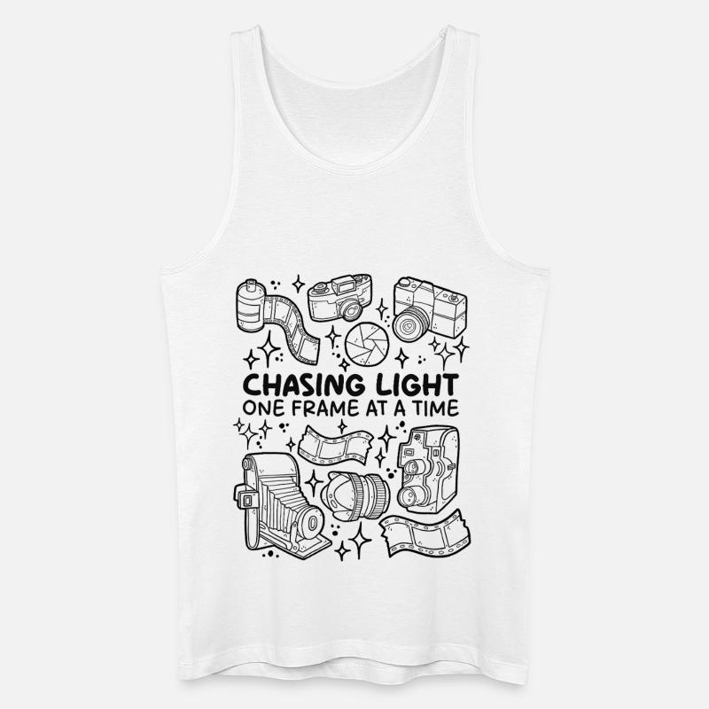Chasing Light – Frame für Frame - Männer Bio Tank Top - Weiß