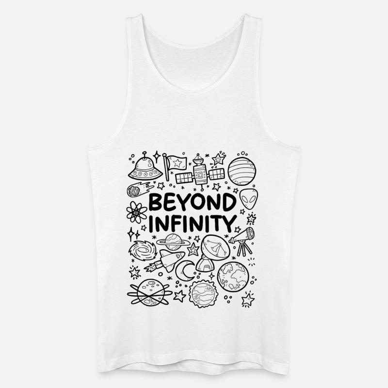 Jenseits der Unendlichkeit - Männer Bio Tank Top - Weiß
