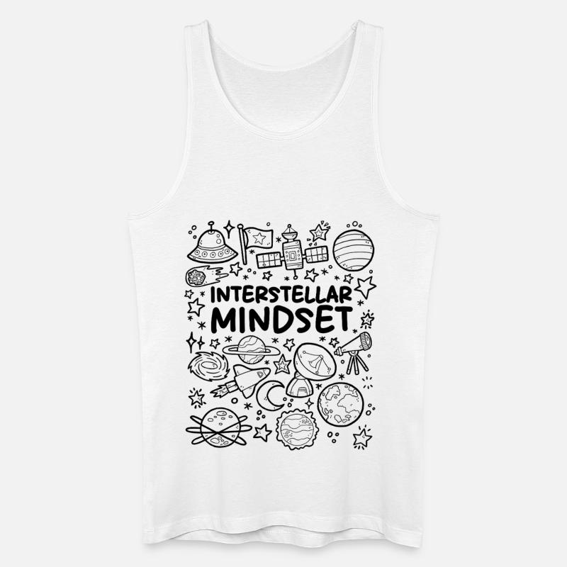 Interstellarer Denkansatz - Männer Bio Tank Top - Weiß