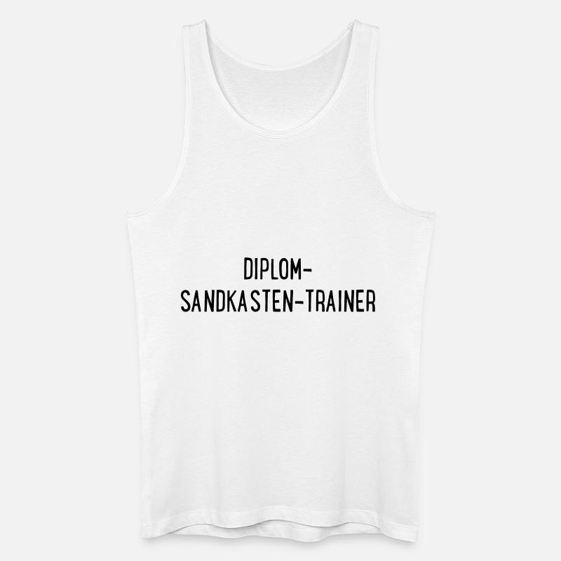 Reitlehrer - Männer Bio Tank Top - Weiß