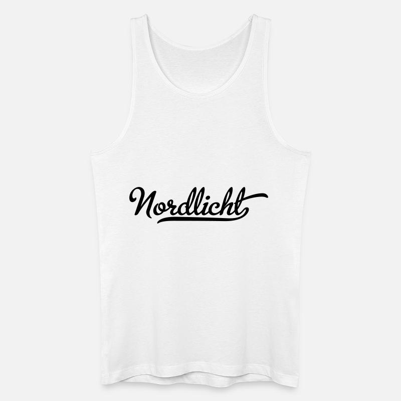 Nordlicht - Männer Bio Tank Top - Weiß