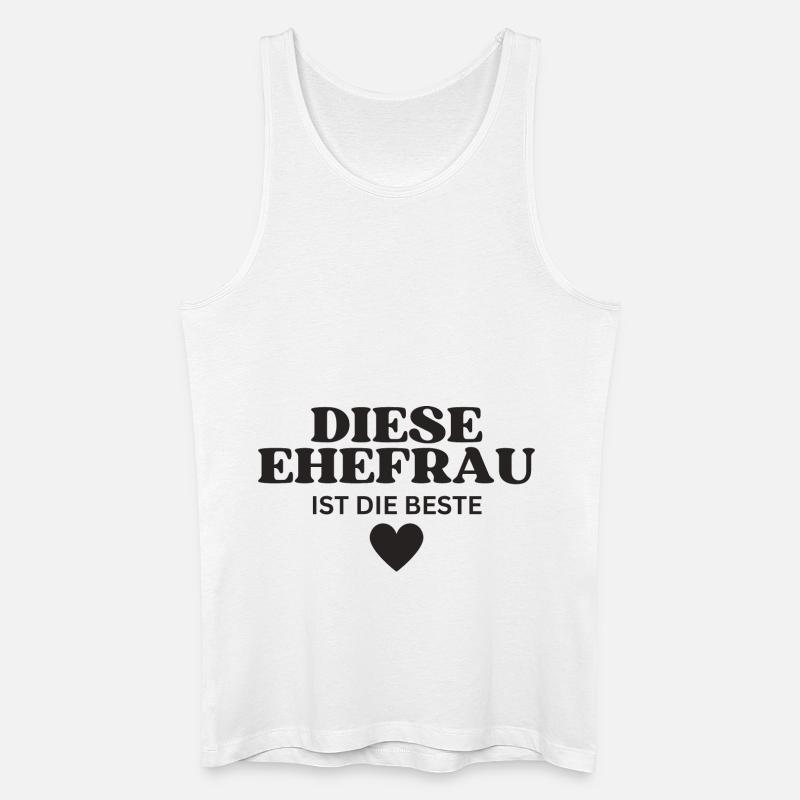 Diese Ehefrau ist die Beste - Männer Bio Tank Top - Weiß