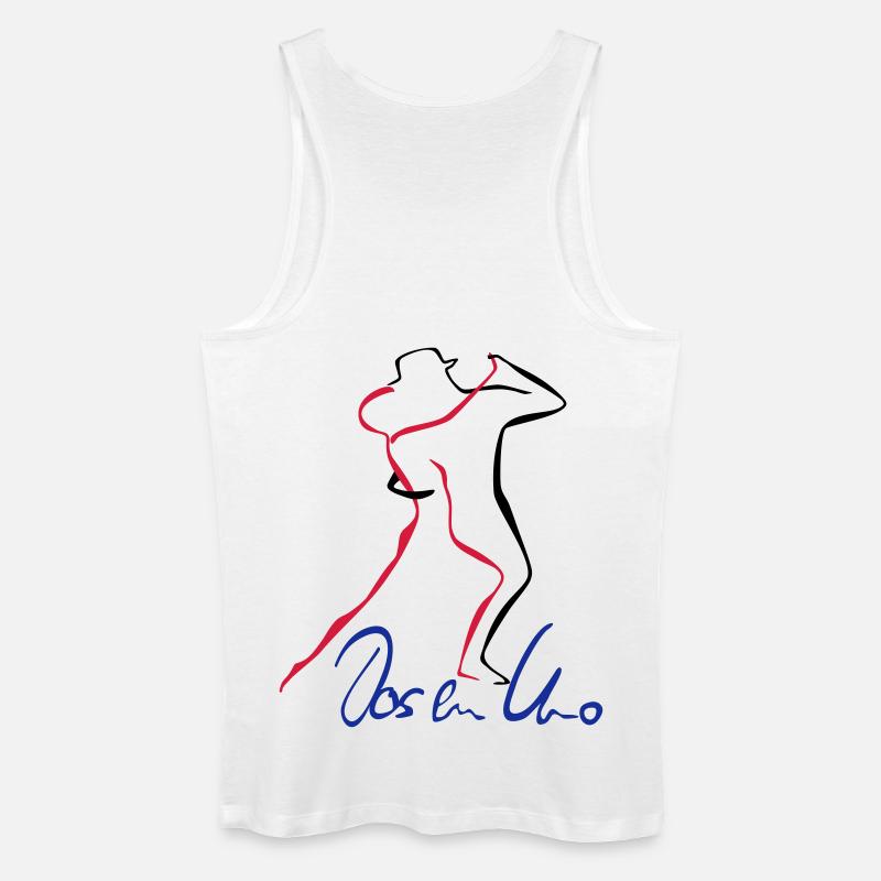 Tango Dos en Uno - Männer Bio Tank Top - Weiß