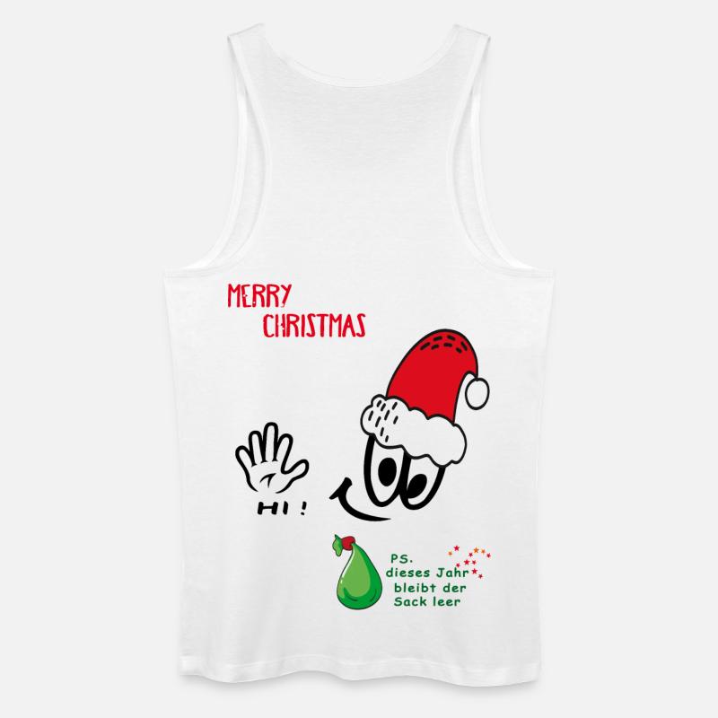 Weihnachtsmann, Merry Christmas, Comic - Männer Bio Tank Top - Weiß