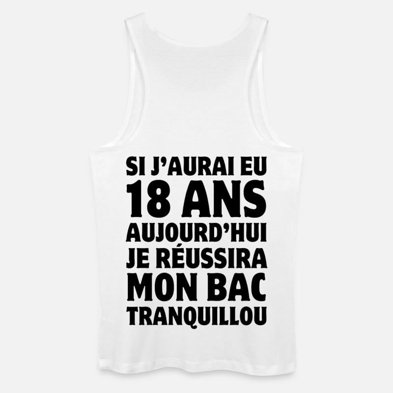 Bachelor, Abitur, Bachelor, Diplom - Männer Bio Tank Top - Weiß