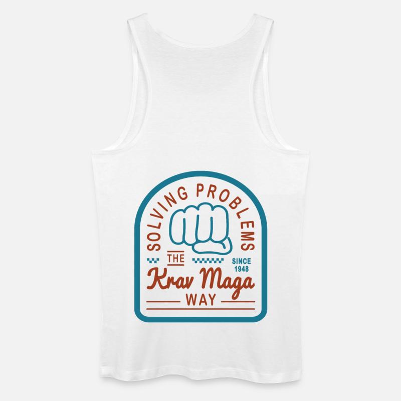 Solving problems the Krav Maga way - Men’s Organic Tank Top - white