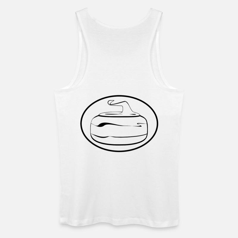 Kunst des Eisstockschießens - Männer Bio Tank Top - Weiß