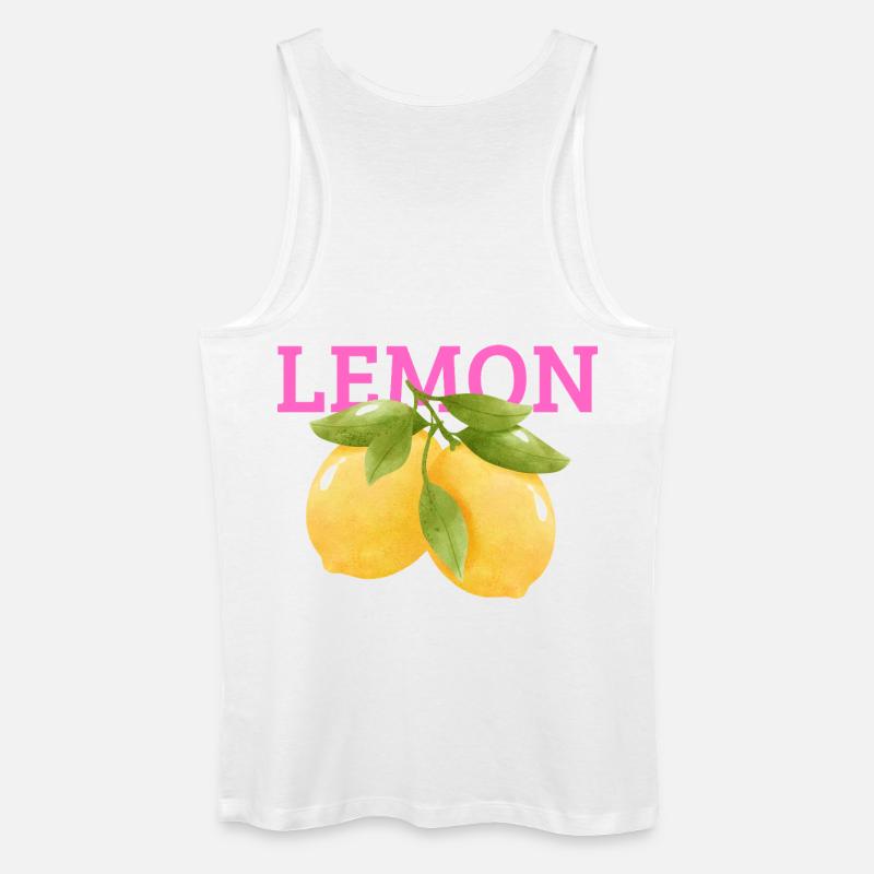 Lemon - Männer Bio Tank Top - Weiß