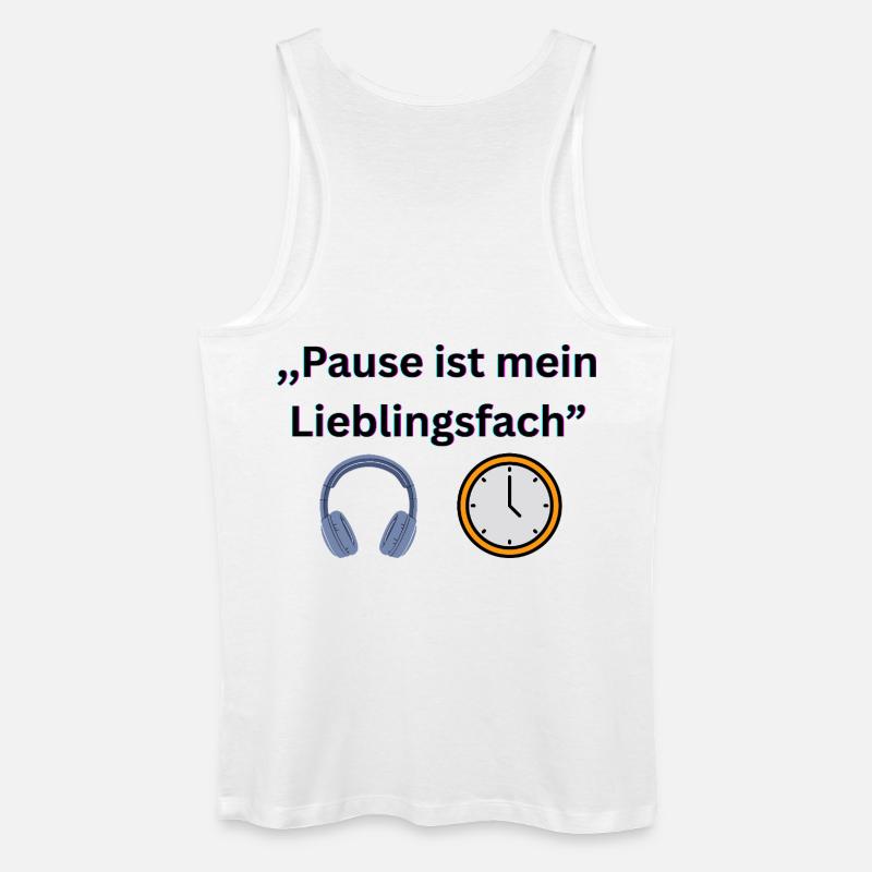Lustiger Schuldspruch  - Männer Bio Tank Top - Weiß