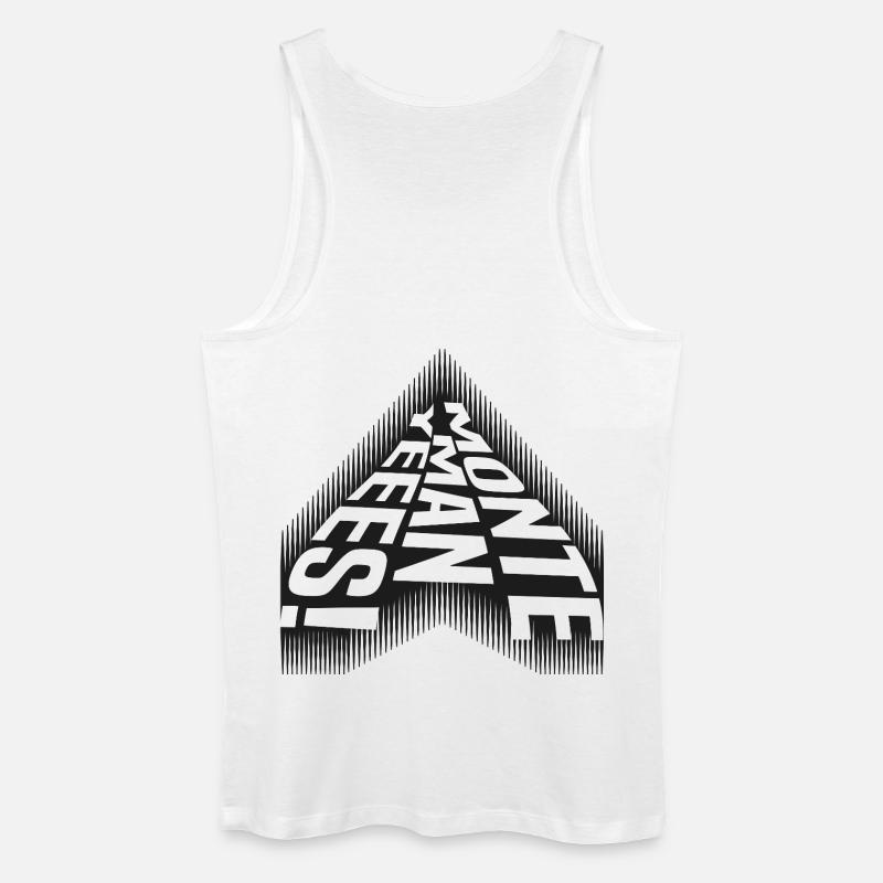 Monte Man Yeees - Cooler Spruch - Männer Bio Tank Top - Weiß