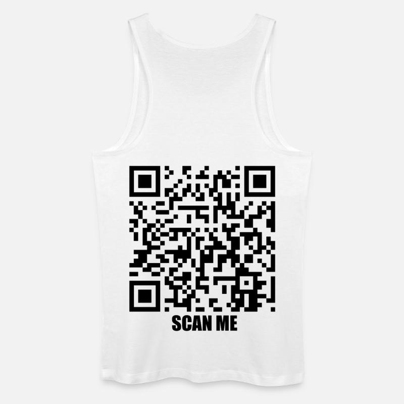 Quote Message – Smile At Me - Männer Bio Tank Top - Weiß