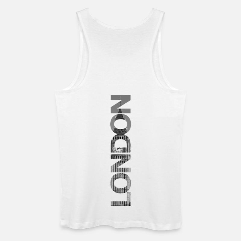 London Big Ben - Geschenk - Männer Bio Tank Top - Weiß