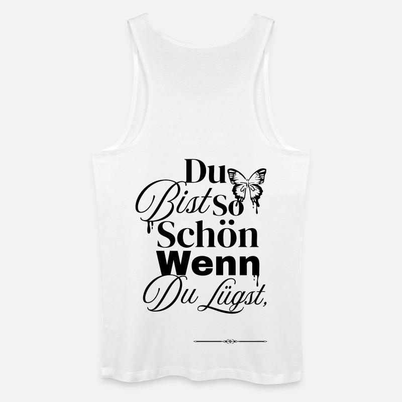 So Schön Wenn Du Lügst - Männer Bio Tank Top - Weiß