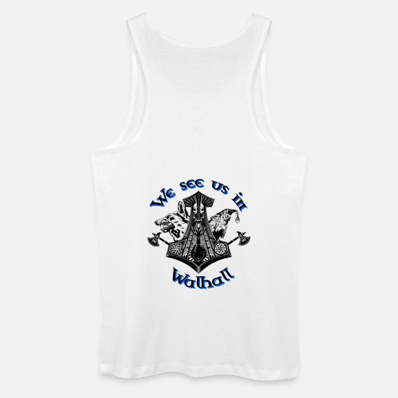 We see us in Walhall - Männer Bio Tank Top - Weiß