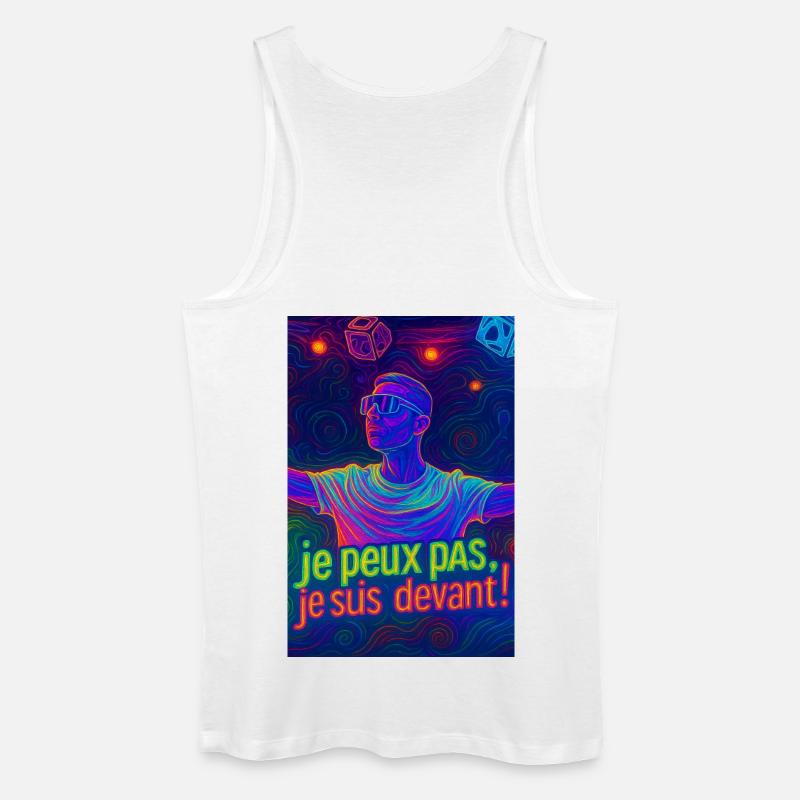 Techno - Männer Bio Tank Top - Weiß