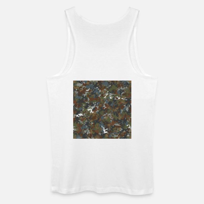 Waldtarnung 4 Saisons - Männer Bio Tank Top - Weiß