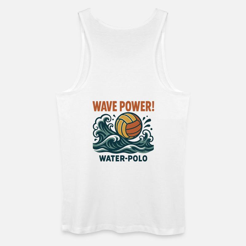 Wave Power Wasserpolo - Männer Bio Tank Top - Weiß