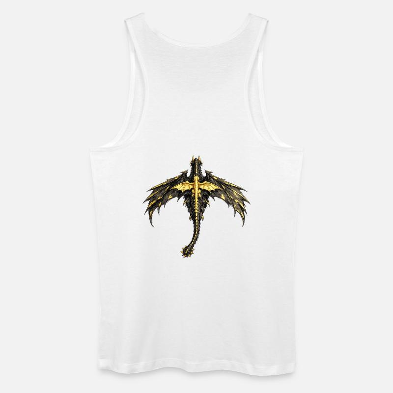 Fourth Wing Dragons - Männer Bio Tank Top - Weiß