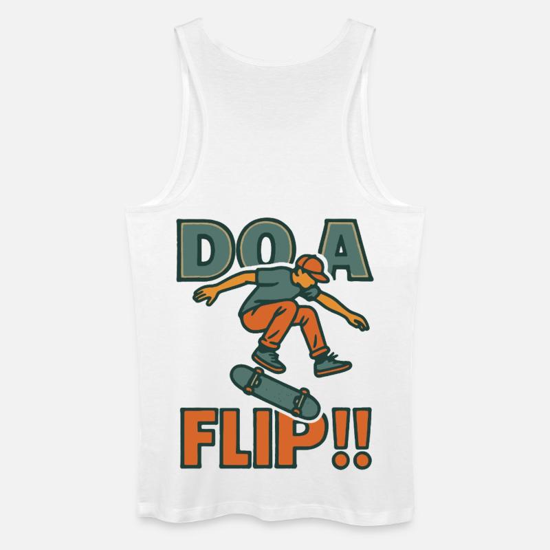 Machen Sie einen Flip DO - Männer Bio Tank Top - Weiß