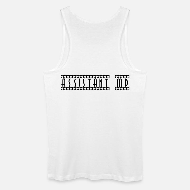 Assistant_MD - Männer Bio Tank Top - Weiß