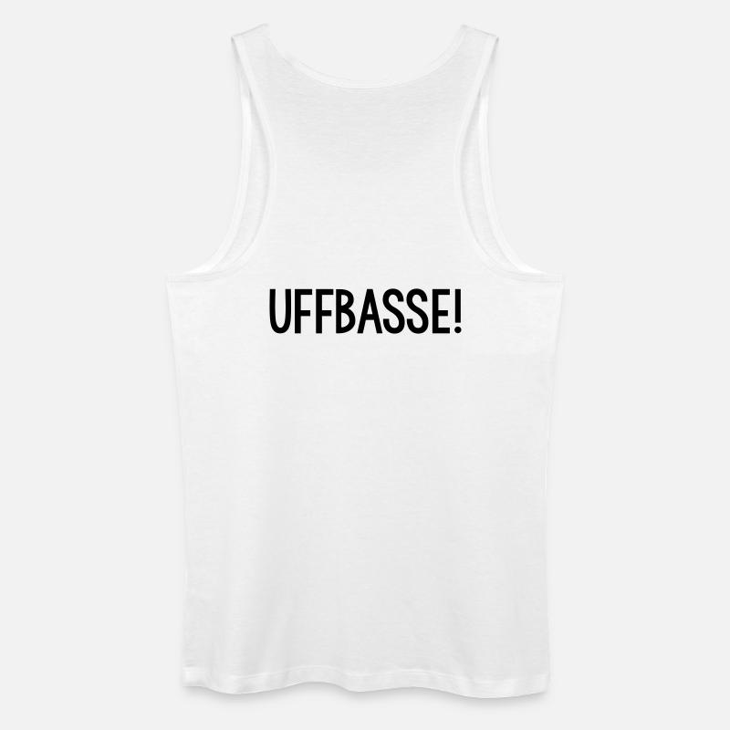 UFFBASSE Dialekt badisch - Männer Bio Tank Top - Weiß
