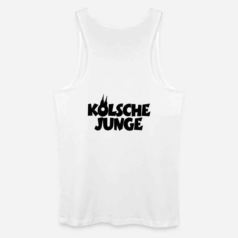 Kölsche Junge - Kölner Jungs aus Köln - Männer Bio Tank Top - Weiß