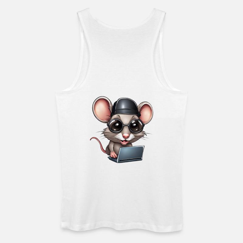 Computer, Informatikfreak, Informatiker - Männer Bio Tank Top - Weiß