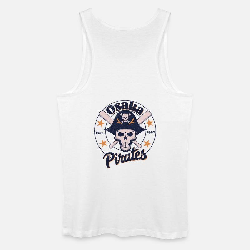 Osaka Pirates Baseball Team - Männer Bio Tank Top - Weiß